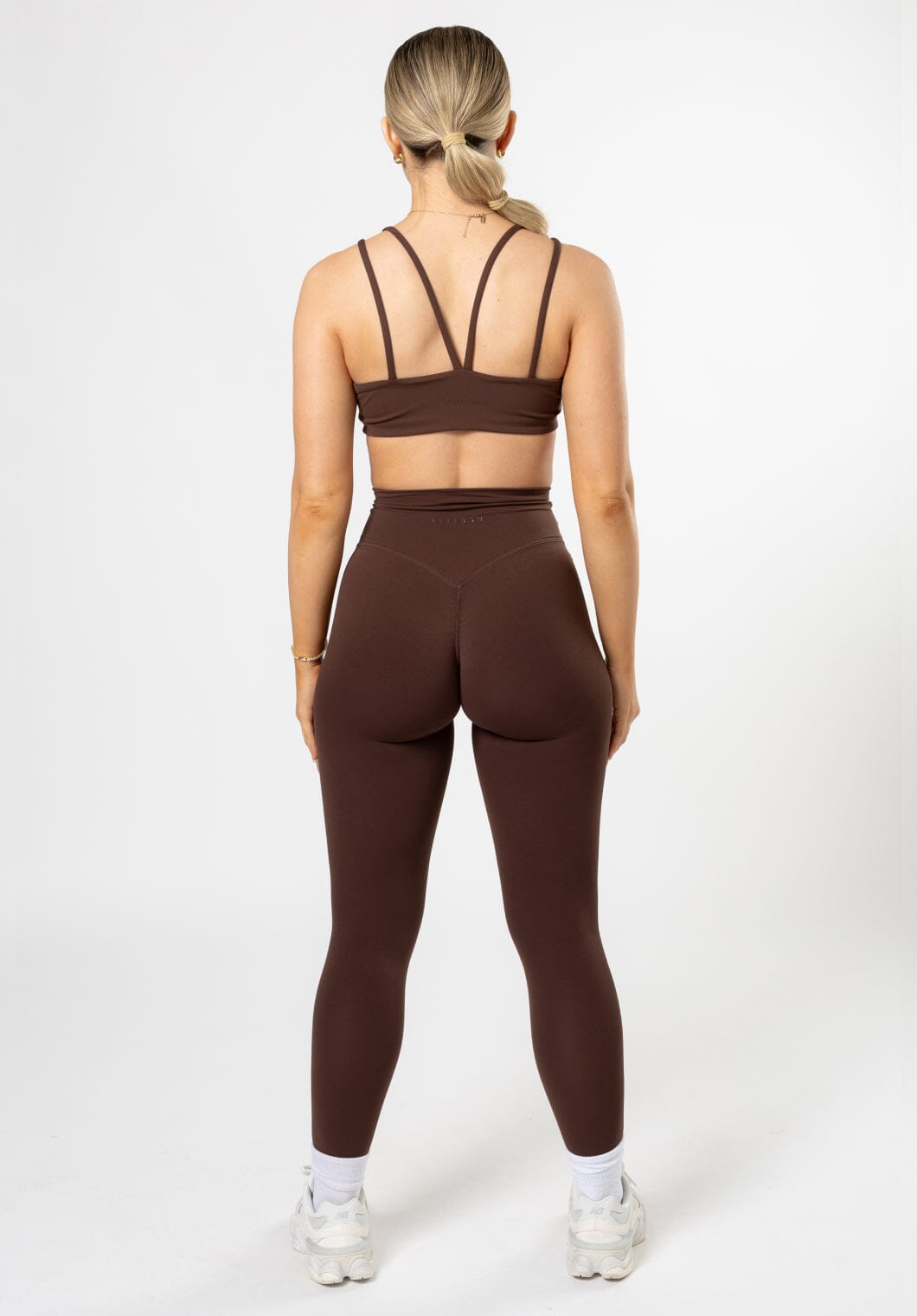 Women's High-Rise Leggings with Contour Seams for Workouts