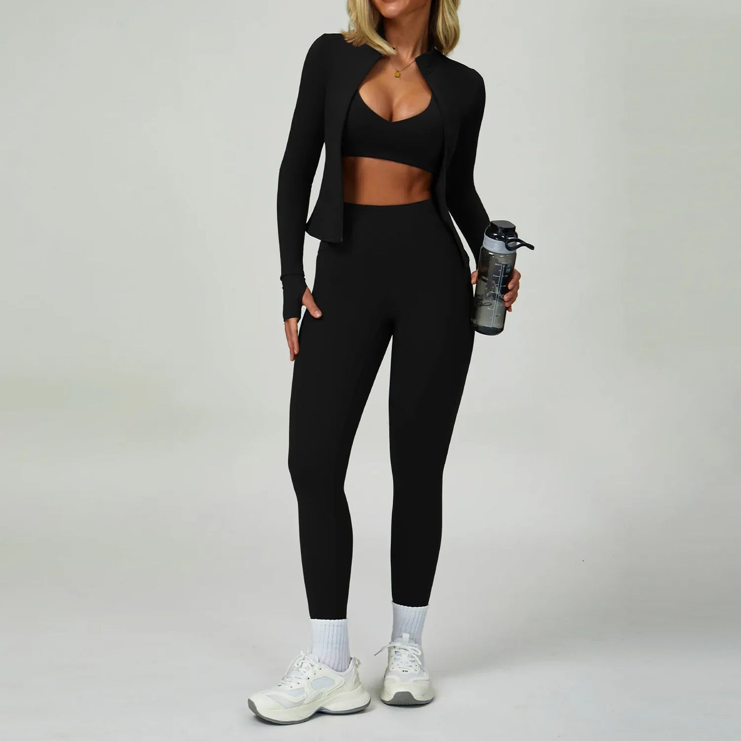 Women's Breathable Yoga Suits with High-Waist for Workouts