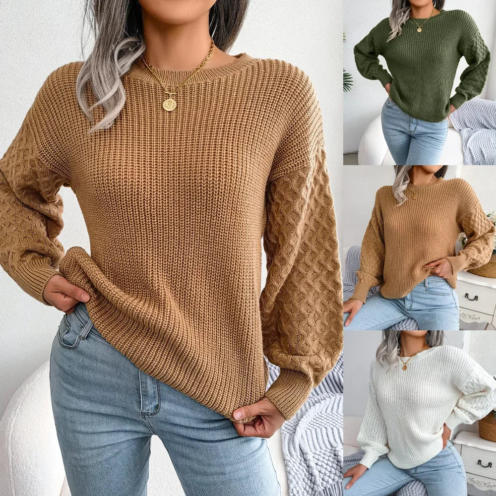 Women's Cozy Knit Sweaters with Relaxed Fit for Everyday Wear