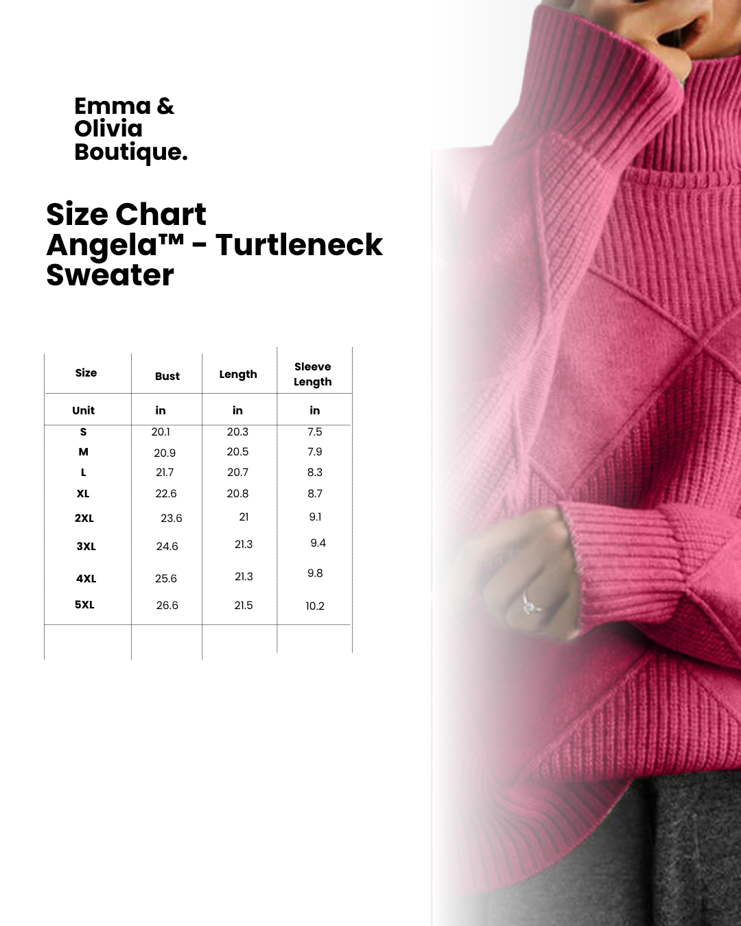 Women's Turtleneck Sweater Geometric Pattern for Casual