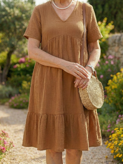 Women's Woven Dress with Lightweight Comfort for Daywear