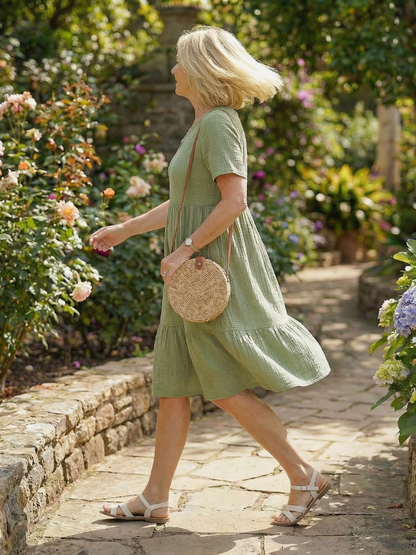 Women's Woven Dress with Lightweight Comfort for Daywear
