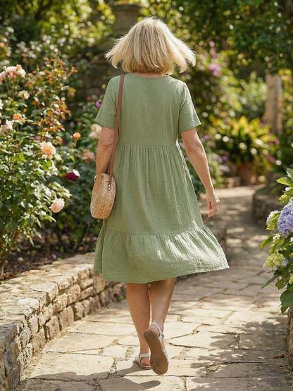 Women's Woven Dress with Lightweight Comfort for Daywear