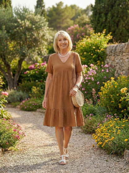 Women's Woven Dress with Lightweight Comfort for Daywear