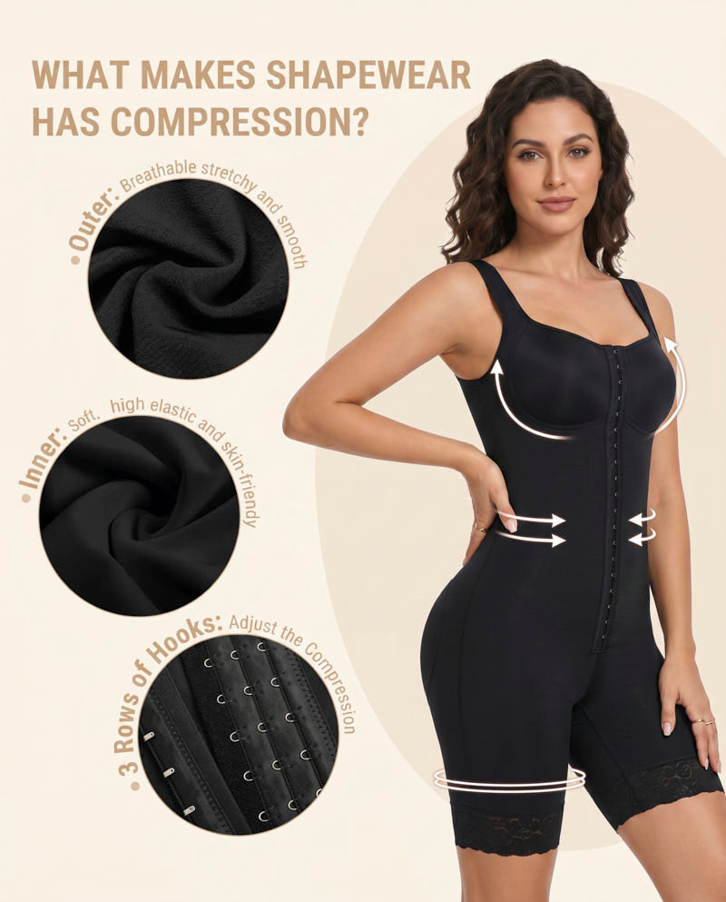 Women's Shapewear Bodysuit with Bra for Postpartum