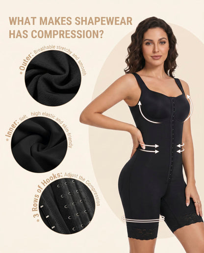 Women's Shapewear Bodysuit with Bra for Postpartum