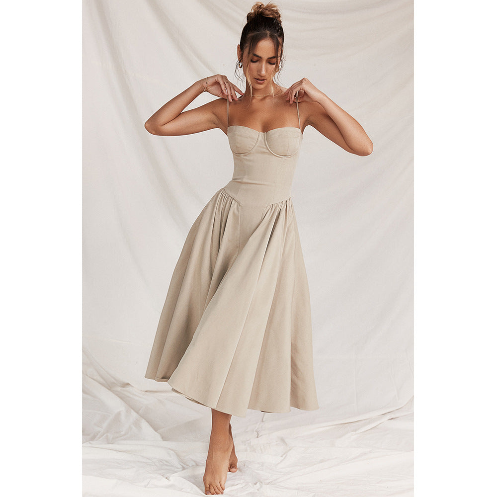 Women's Midi Dress with Flattering Fit for Smart Occasions