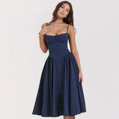 Women's Midi Dress with Flattering Fit for Smart Occasions