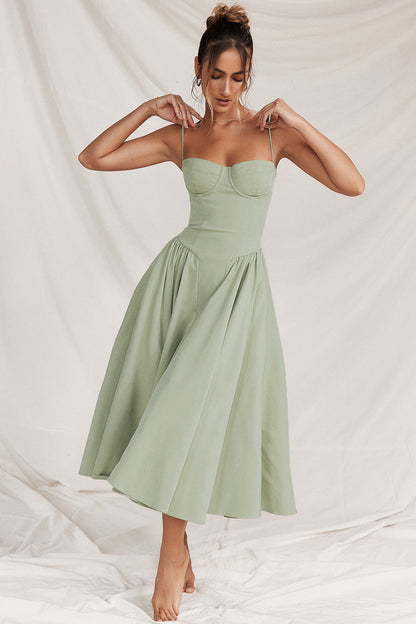 Women's Midi Dress with Flattering Fit for Smart Occasions