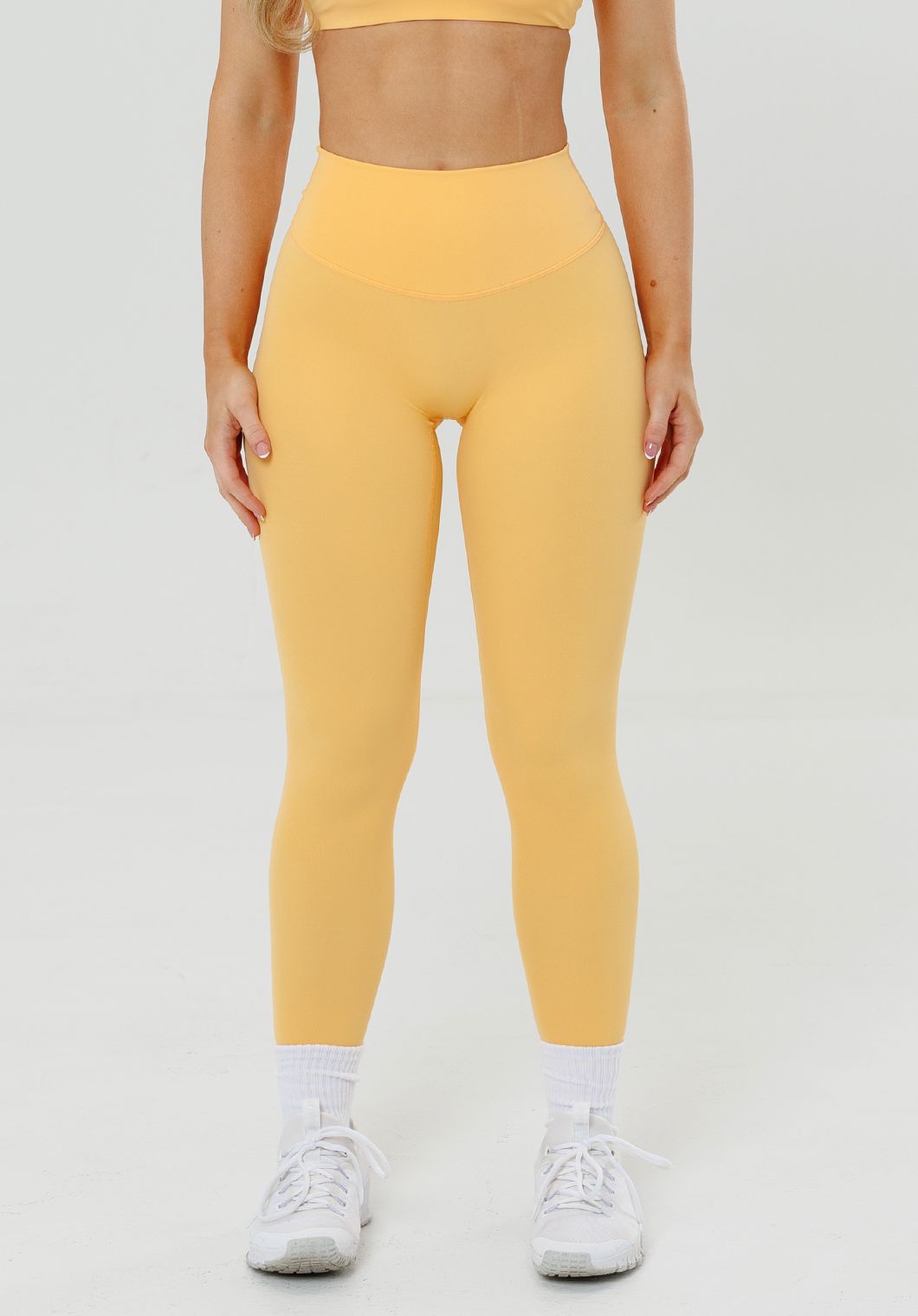 Women's High-Rise Leggings with No-Roll Waistband for HIIT