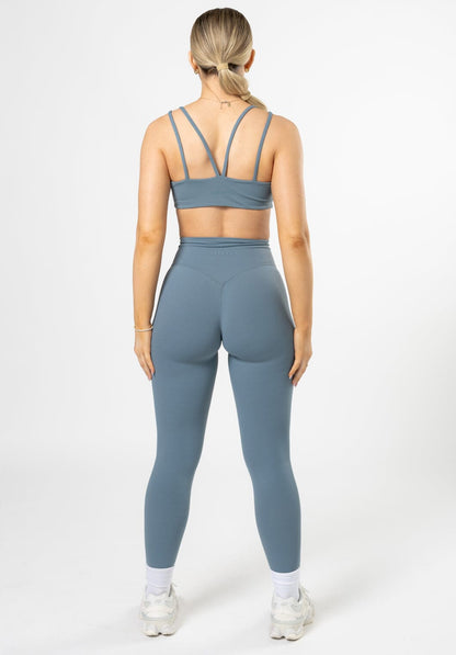 Women's High-Rise Leggings with Contour Seams for Workouts