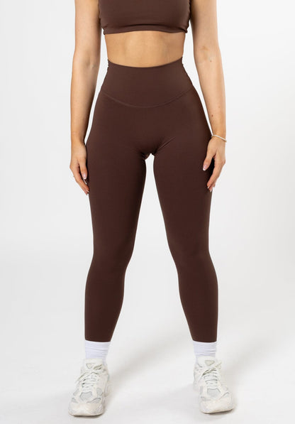 Women's High-Rise Leggings with Contour Seams for Workouts