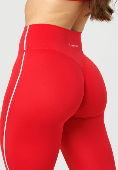 Women's Contour Leggings with Contrast Piping for Yoga