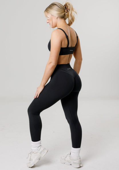 Women's High-Rise Leggings with Curve-Seaming for Gym