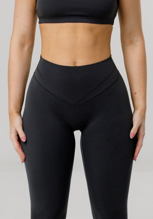 Women's High-Rise Leggings with Curve-Seaming for Gym