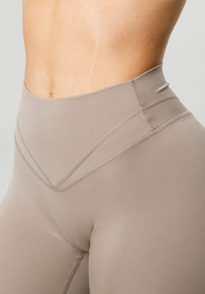 Women's High-Rise Leggings with Contour Seam for Gym