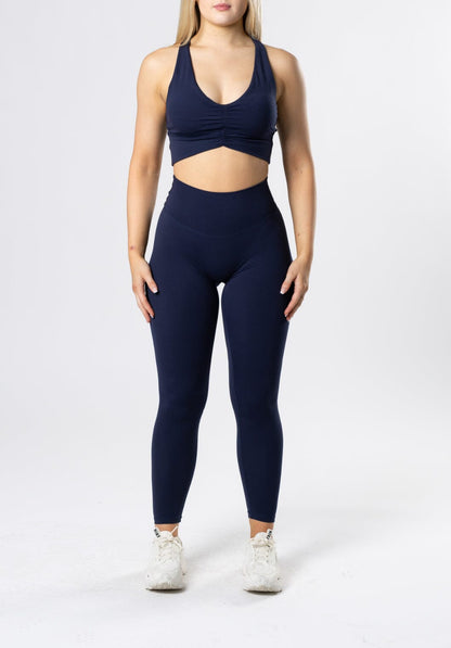 Women's High-Rise Leggings with Seams for Yoga, Low-Impact