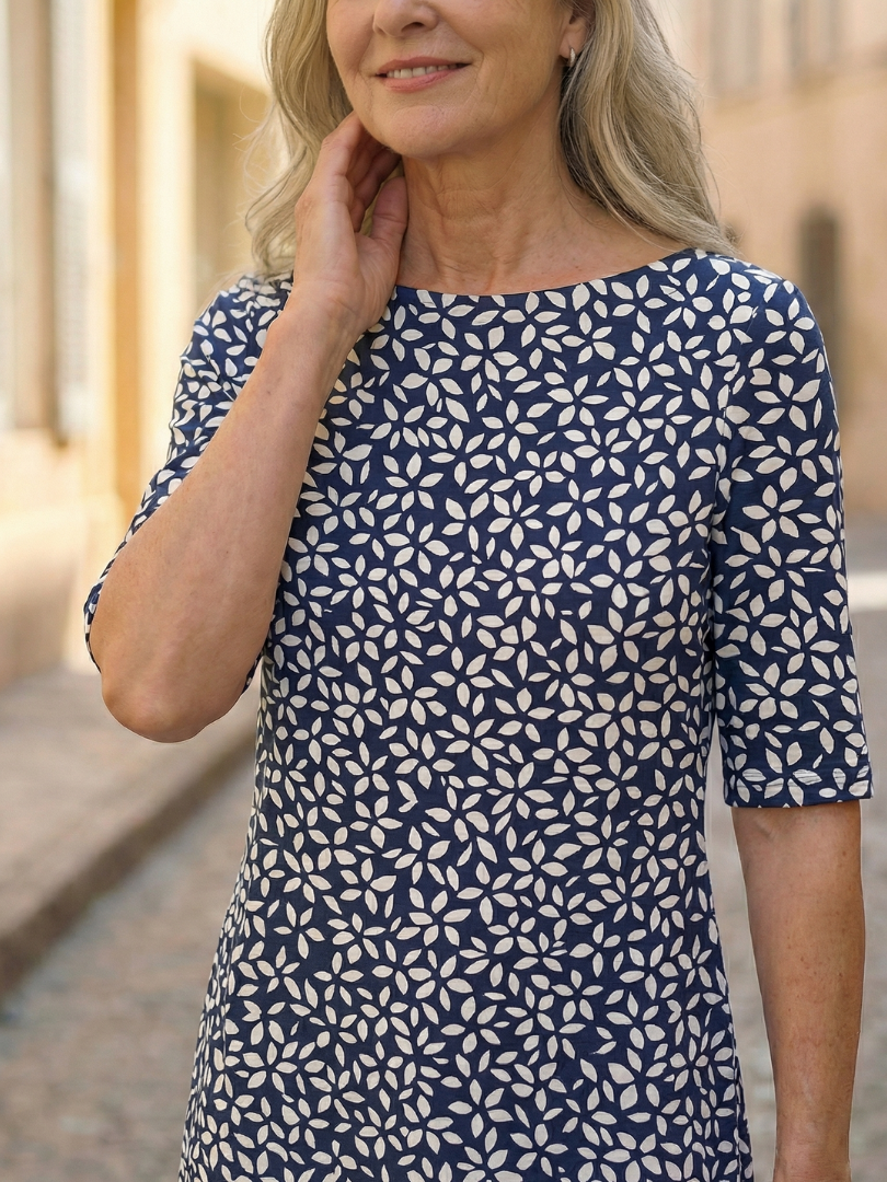 Women's Midi Dress with Pockets for Casual Daywear