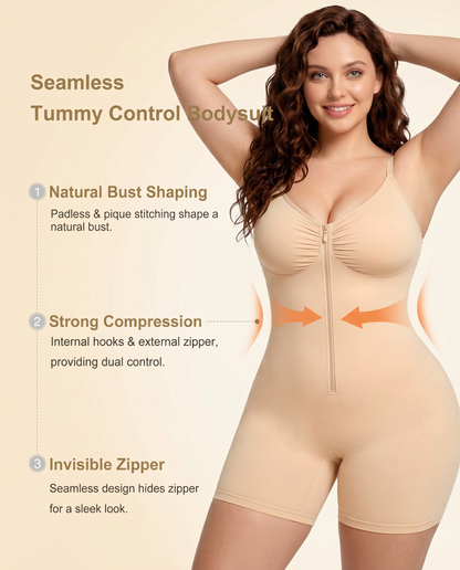 Women's Body Shaper with Zip Closure for Special Occasions