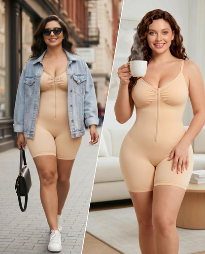 Women's Body Shaper with Zip Closure for Special Occasions