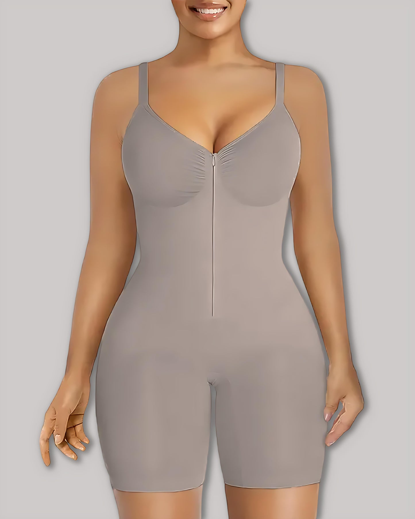 Women's Body Shaper with Zip Closure for Special Occasions