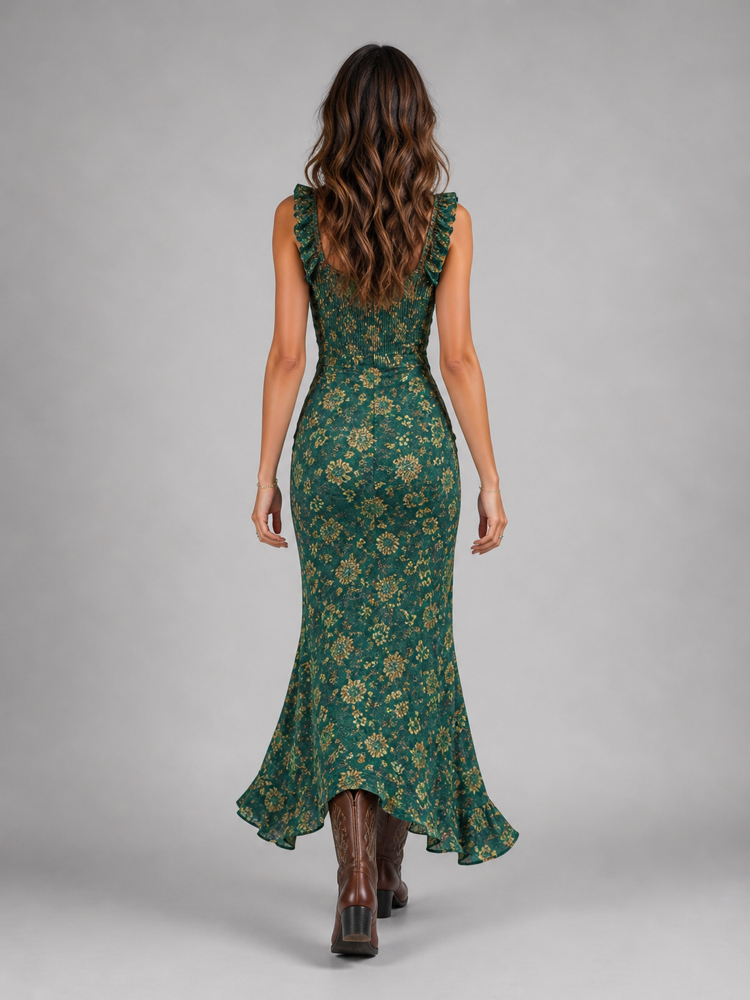 Women's Boho Maxi Dress with Side Slit for Summer Days