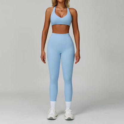 Women's Breathable Yoga Suits with High-Waist for Workouts