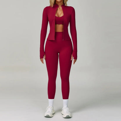 Women's Breathable Yoga Suits with High-Waist for Workouts