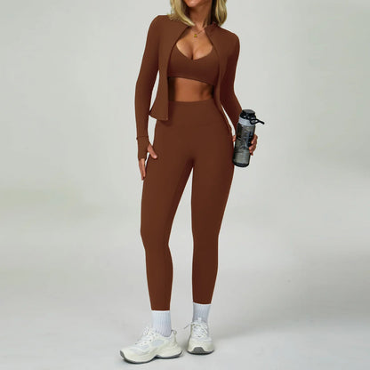 Women's Breathable Yoga Suits with High-Waist for Workouts