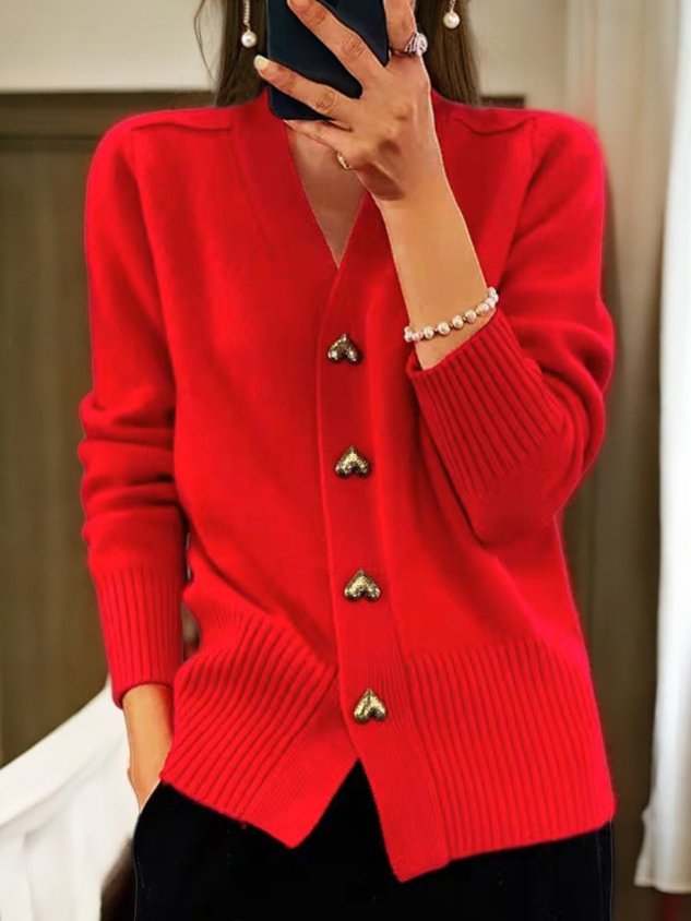 Women's Classic Cardigan for Workwear and Layering