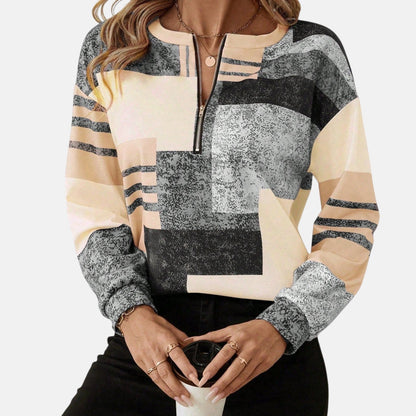 Women's Cardigan with Half-Zip for Everyday Layering