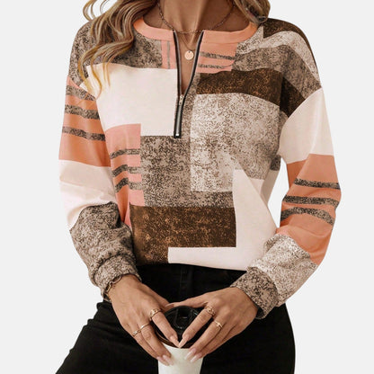 Women's Cardigan with Half-Zip for Everyday Layering
