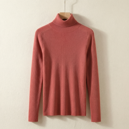 Women's Cashmere Turtleneck Sweater for Smart-Casual Wear