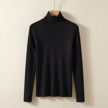 Women's Cashmere Turtleneck Sweater for Smart-Casual Wear
