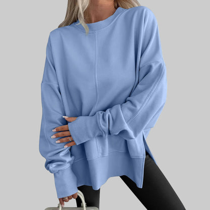 Women's Cosy Oversized Sweatshirt with Dropped Shoulders