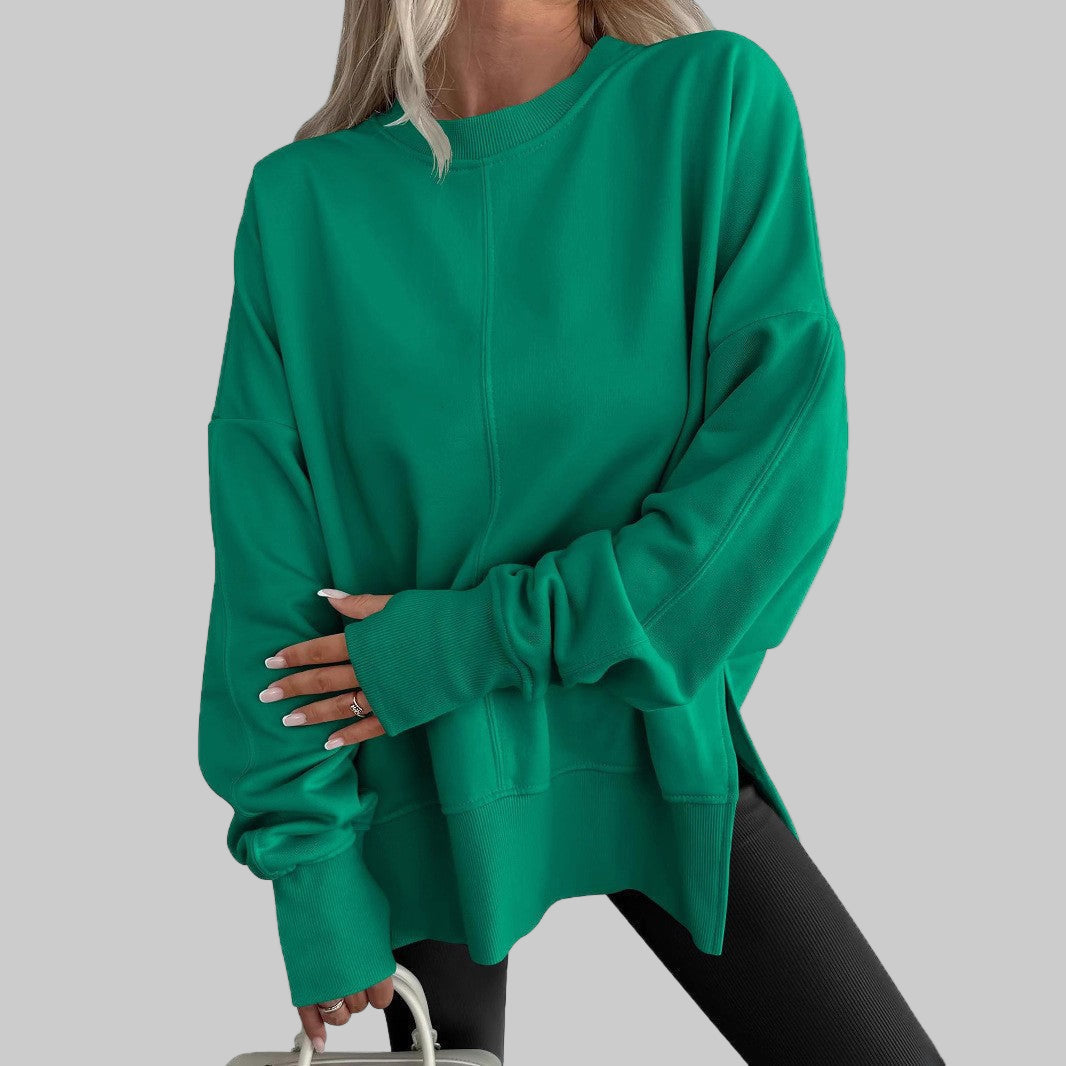 Women's Cosy Oversized Sweatshirt with Dropped Shoulders