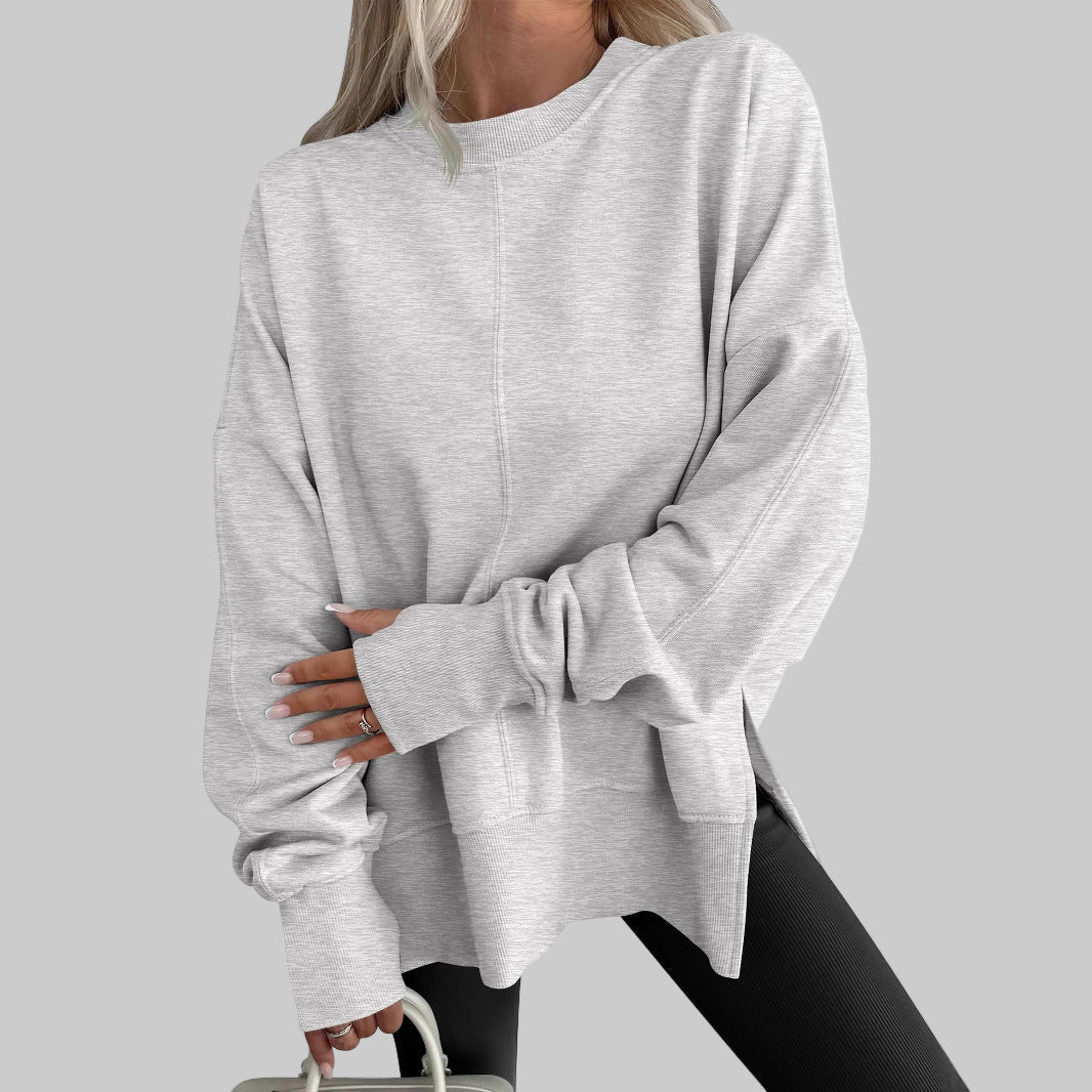 Women's Cosy Oversized Sweatshirt with Dropped Shoulders