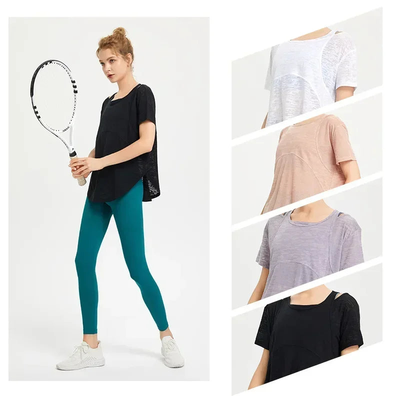 Women's Cotton Training Sport Top Breathable for Workouts