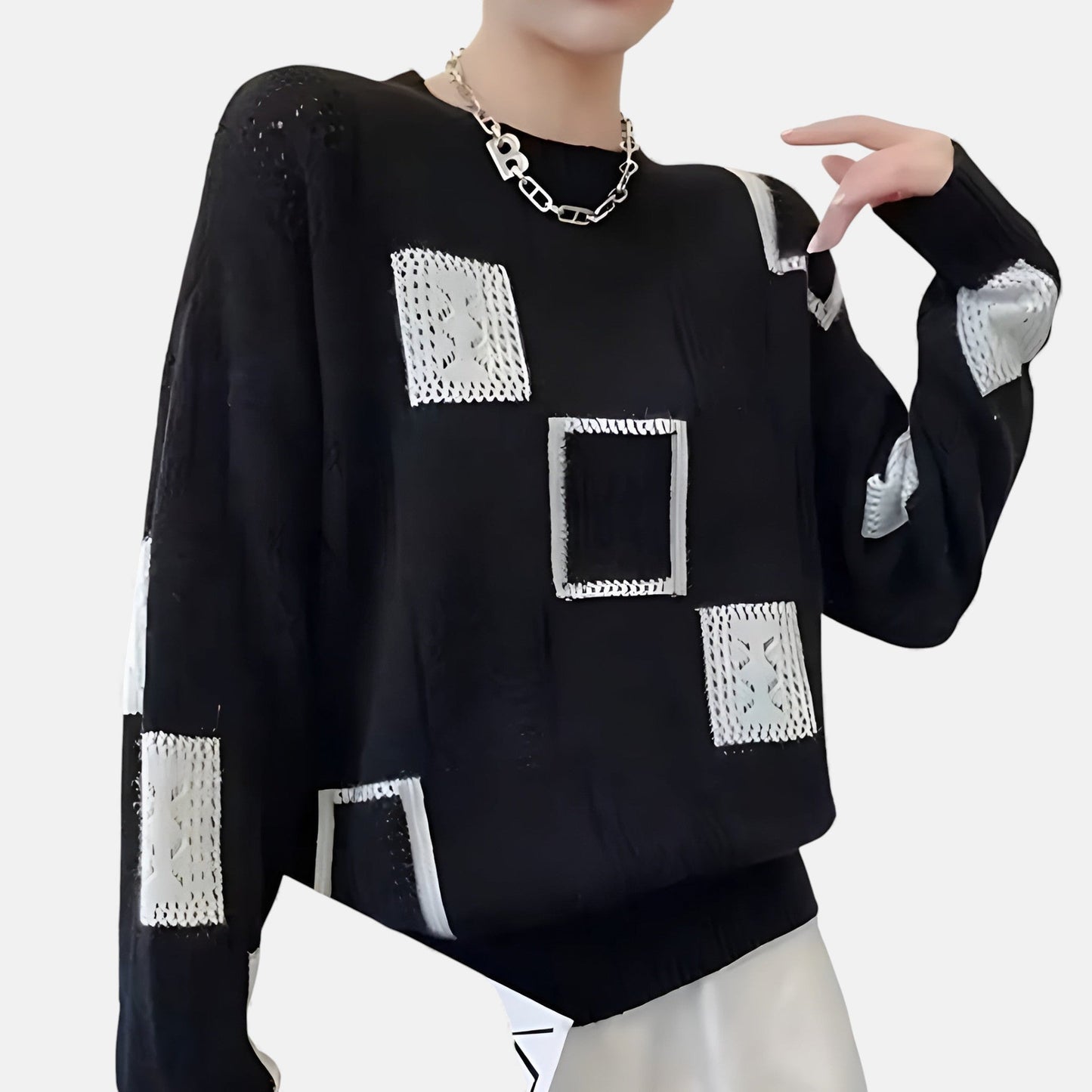 Women's Cozy Cardigan with Round Neckline for Work