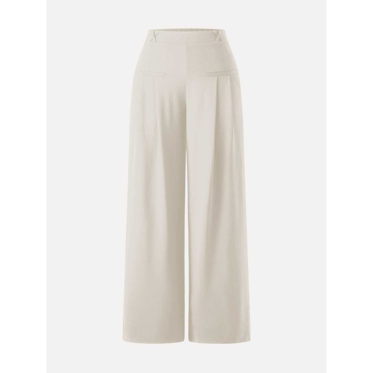 Women's Drapey Bamboo Ponte Wide Leg Trouser with Pockets