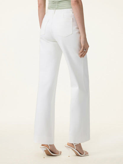 Women's Drapey Wide Leg Trousers with Pockets for Casual Wear