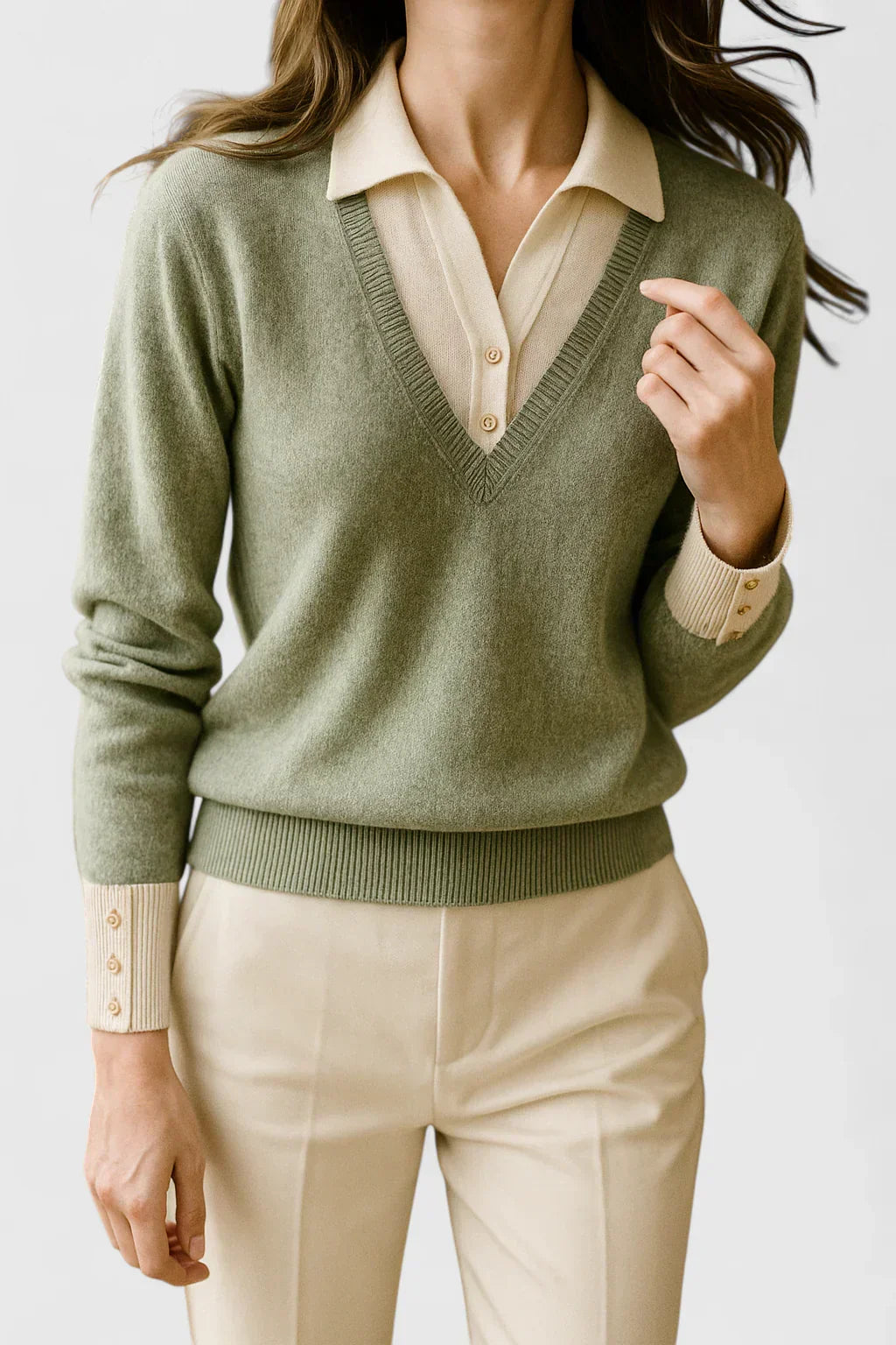 Women's Elegant Cardigan with Foldable Collar for Events