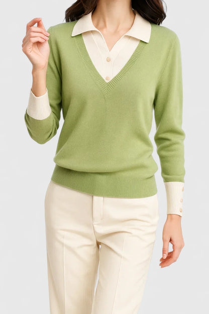 Women's Elegant Cardigan with Foldable Collar for Events