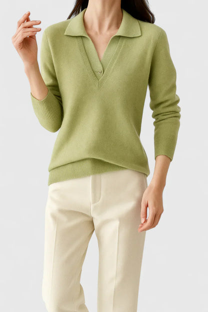 Women's Elegant Cardigan with Foldable Collar for Events