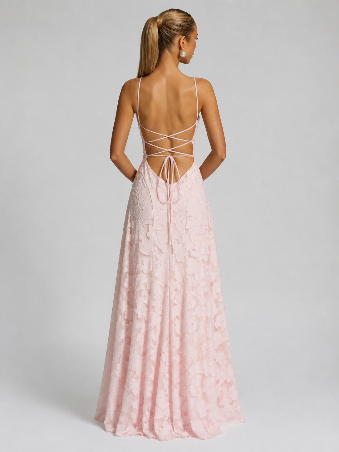 Women's Floral Maxi Dress with Sculpted Bodice for Weddings