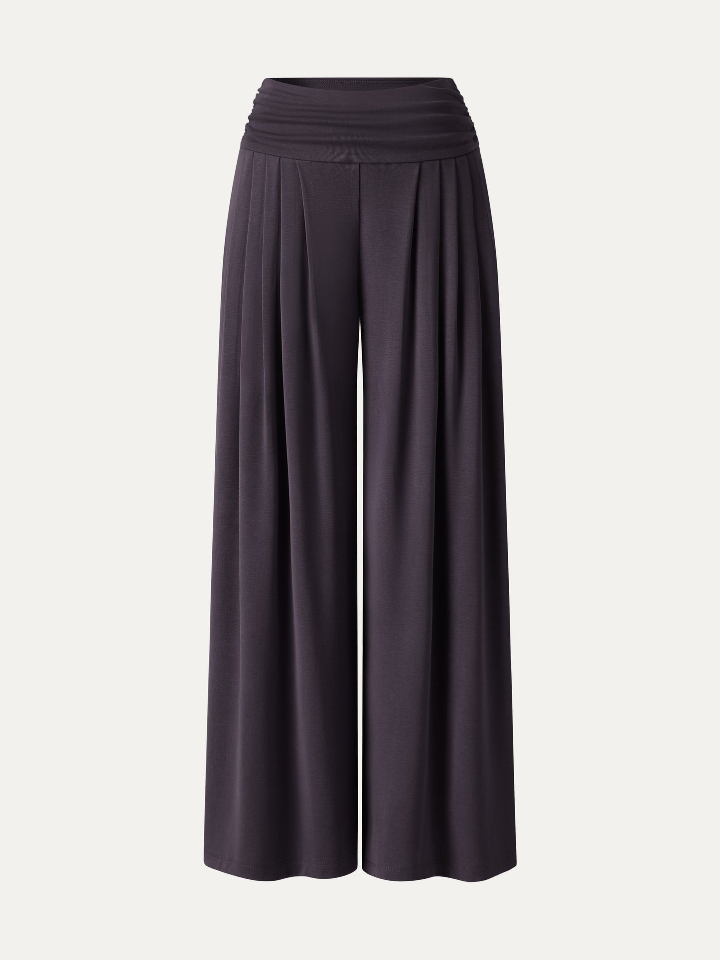 Women's Flowy Palazzo Trousers with Pockets for Casual Wear
