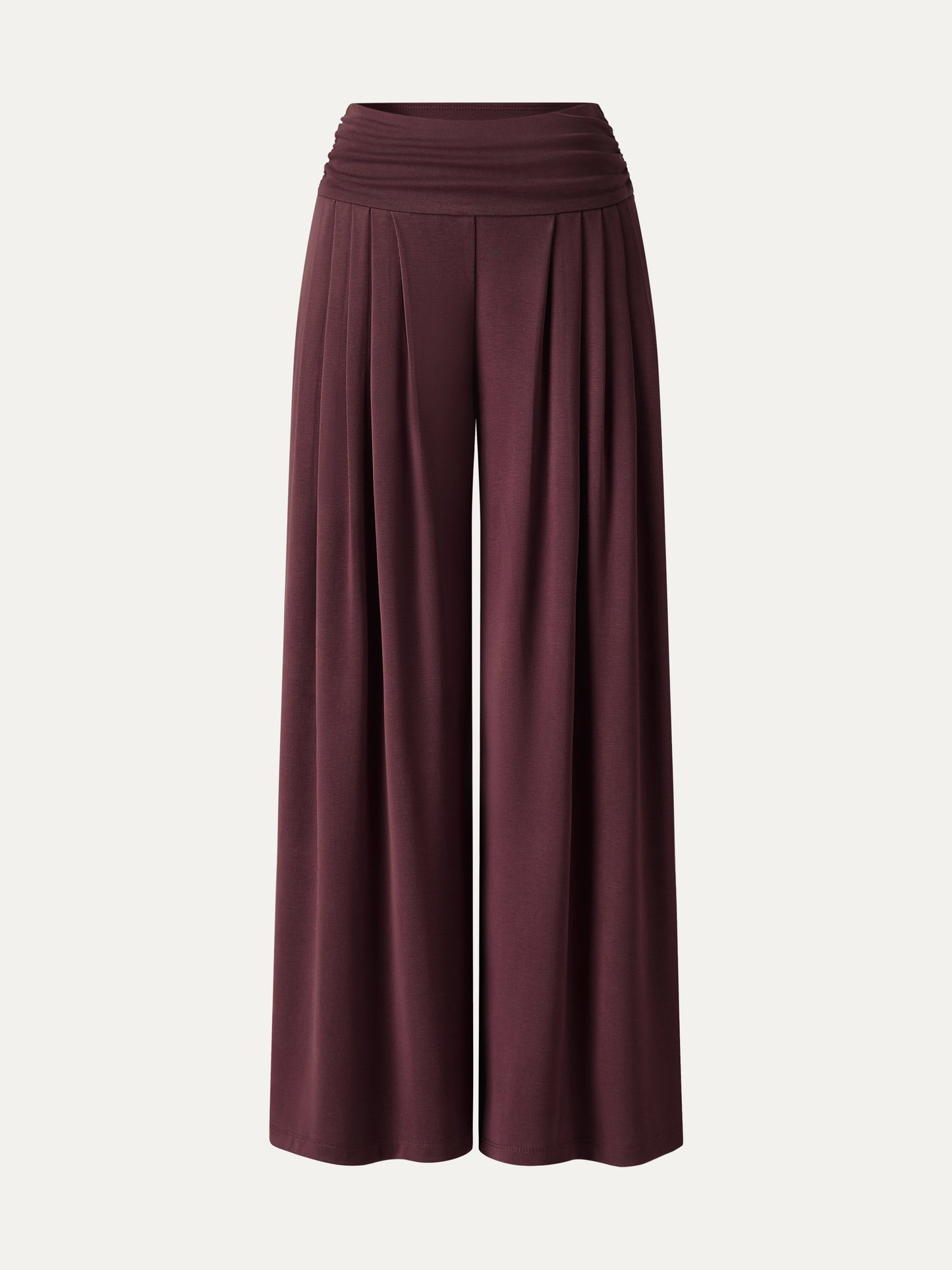 Women's Flowy Palazzo Trousers with Pockets for Casual Wear