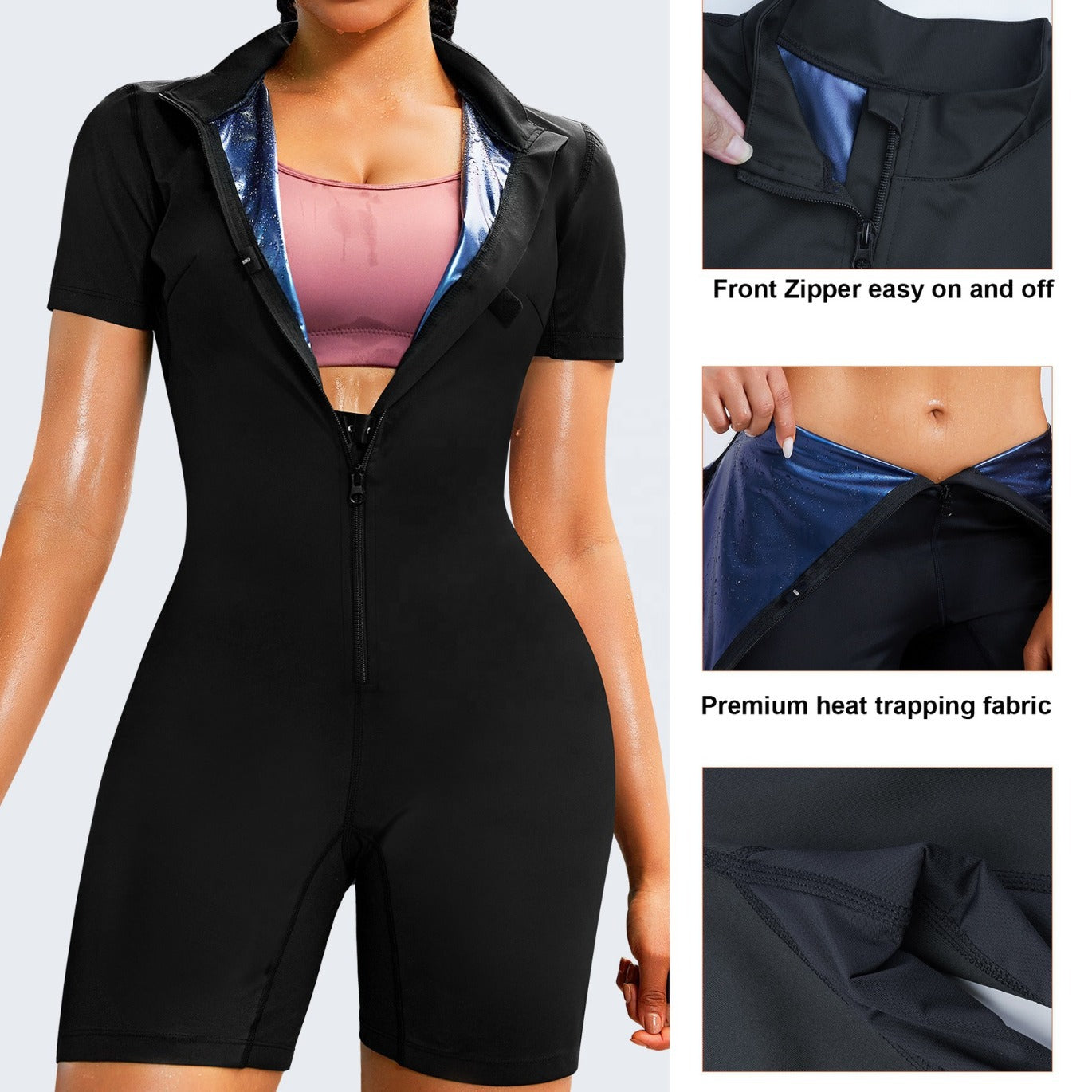 Women's Full Body Shapewear Sauna Suits for Workouts