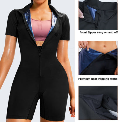 Women's Full Body Shapewear Sauna Suits for Workouts