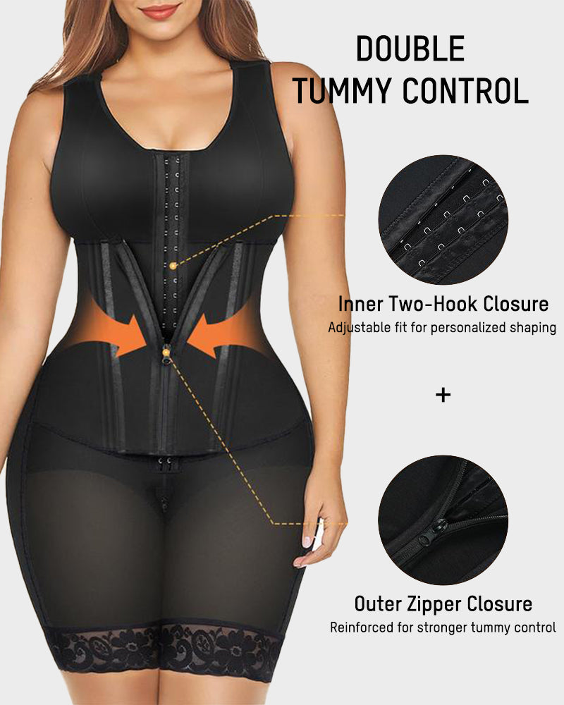 Women's Full Body Shapewear with Double Tummy Control for Special Occasions